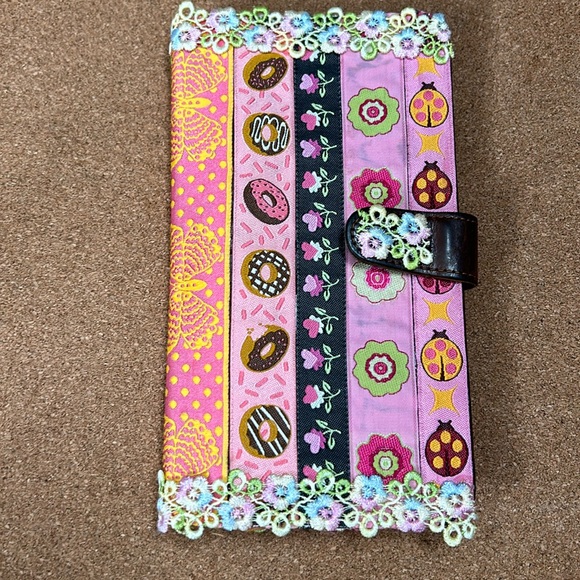 Vintage Coach bifold customized wallet donut embroidery - Picture 2 of 16